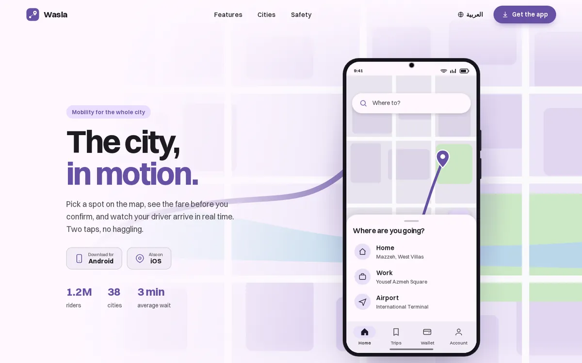 Wasla, Ride hailing